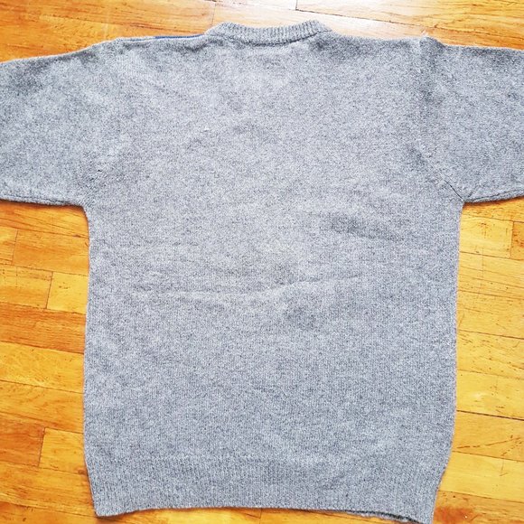 Vintage Pure Wool Dog Sweater Size L Shetland Wool Scotland Sweater - Picture 9 of 10